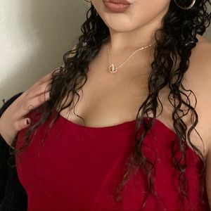 Red fashion nova dress